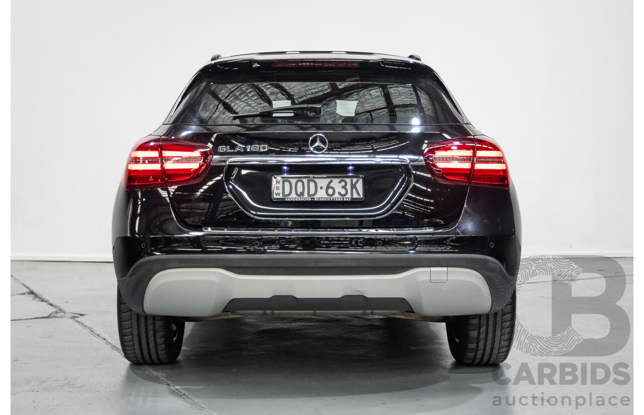 7/2017 Mercedes-Benz GLA 180 X156 MY17.5 4d Wagon Cosmos Black Metallic Turbo 1.6L
