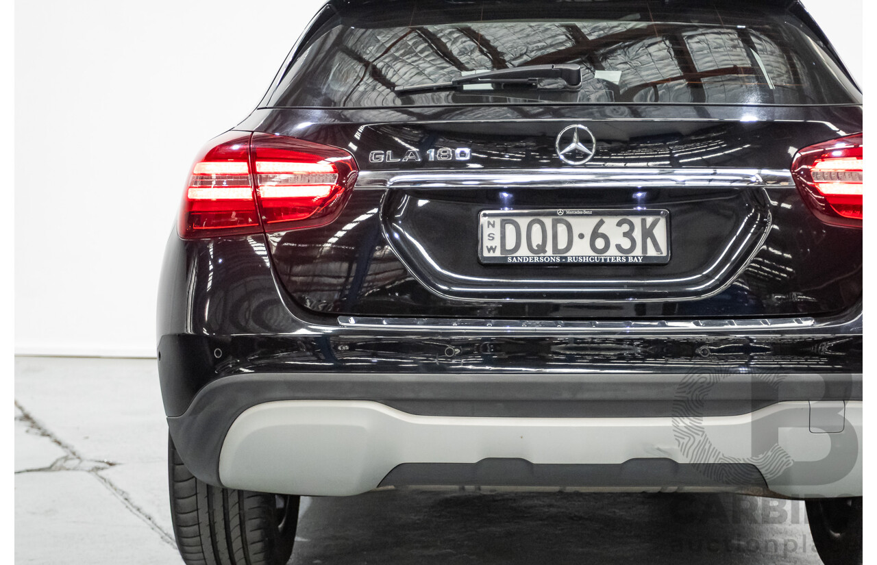 7/2017 Mercedes-Benz GLA 180 X156 MY17.5 4d Wagon Cosmos Black Metallic Turbo 1.6L