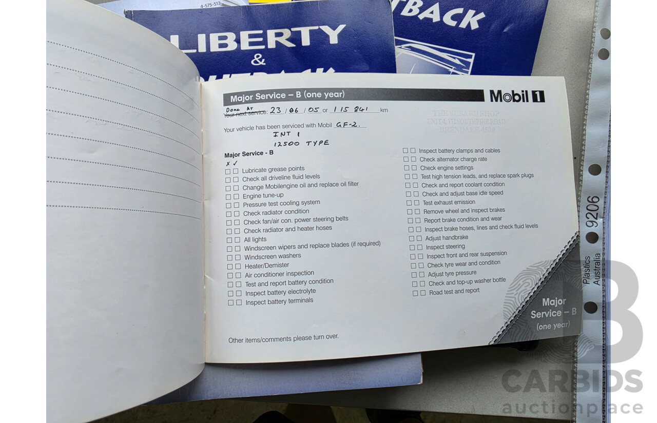 7/2000 Subaru Liberty RX MY00 4d Sedan Silver 2.5L