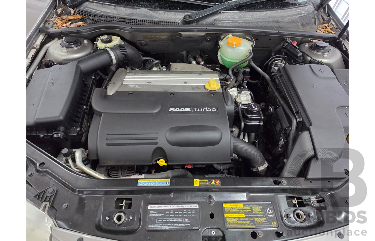 02/2005 Saab 9-3 ARC 2.0T MY04 4D Sedan Grey 2.0L