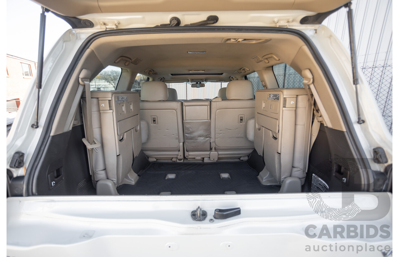 4/2008 Toyota Landcruiser Sahara (4x4) VDJ200R 4D Wagon Blizzard White Twin Turbo Diesel V8 4.5L