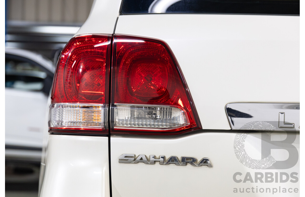 4/2008 Toyota Landcruiser Sahara (4x4) VDJ200R 4D Wagon Blizzard White Twin Turbo Diesel V8 4.5L