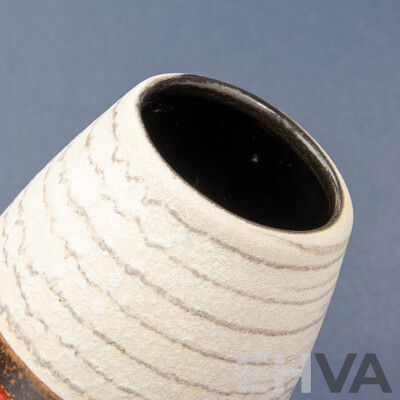 Pair of Mid-Century West German Art Pottery Vases by Bay Keramik and Scheurich