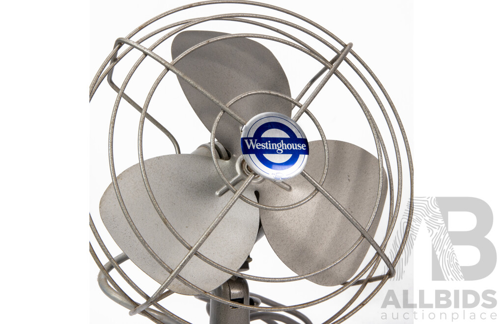 Vintage Cast Iron Westinghouse Desk Fan