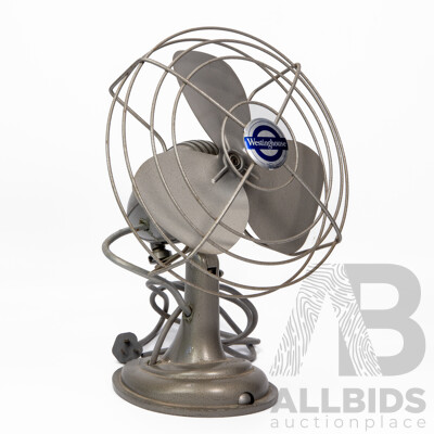 Vintage Cast Iron Westinghouse Desk Fan