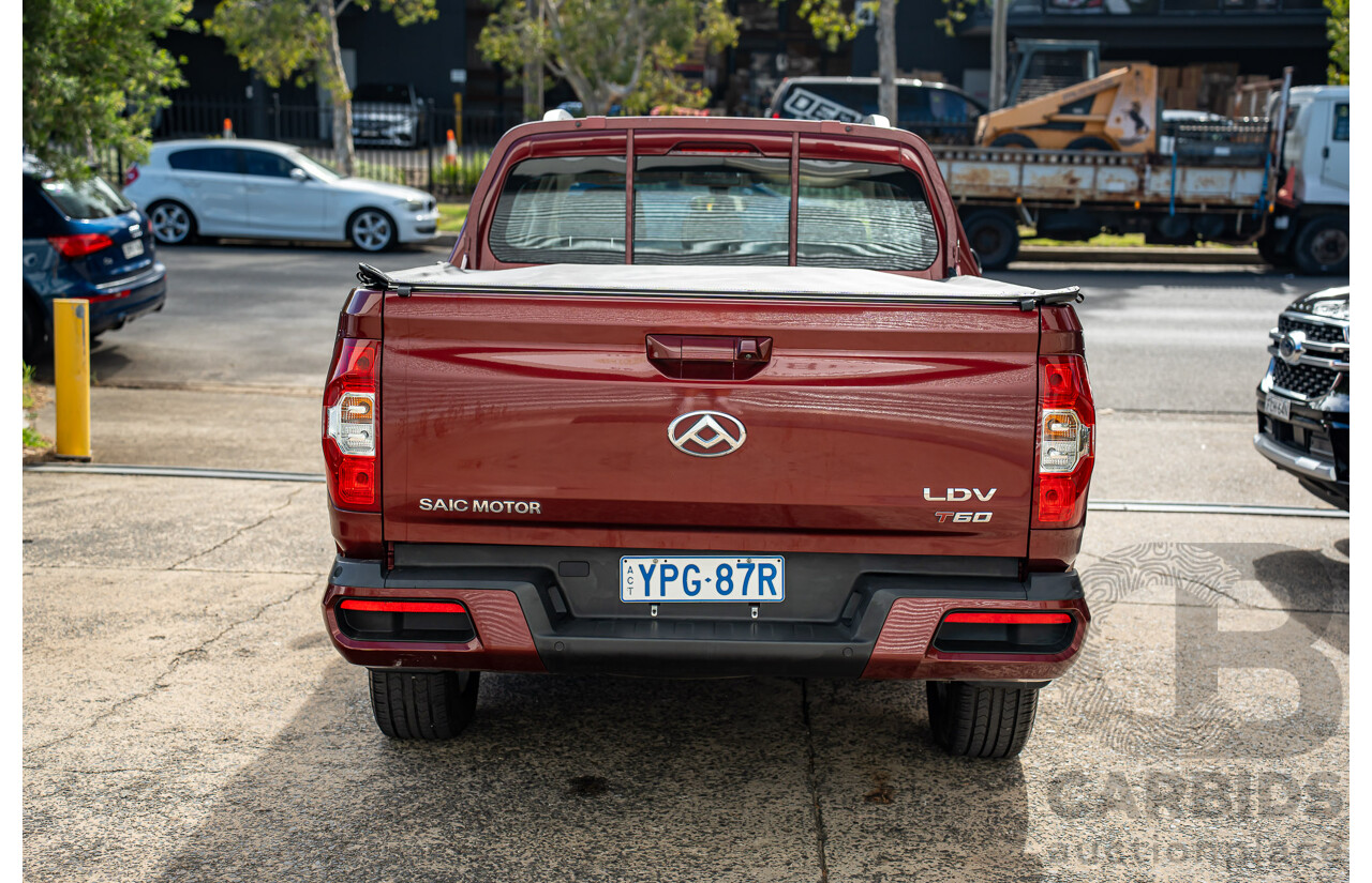 05/2021 LDV T60 Pro (4x4) SK8C Double Cab Utility Red Turbo Diesel 2.8L