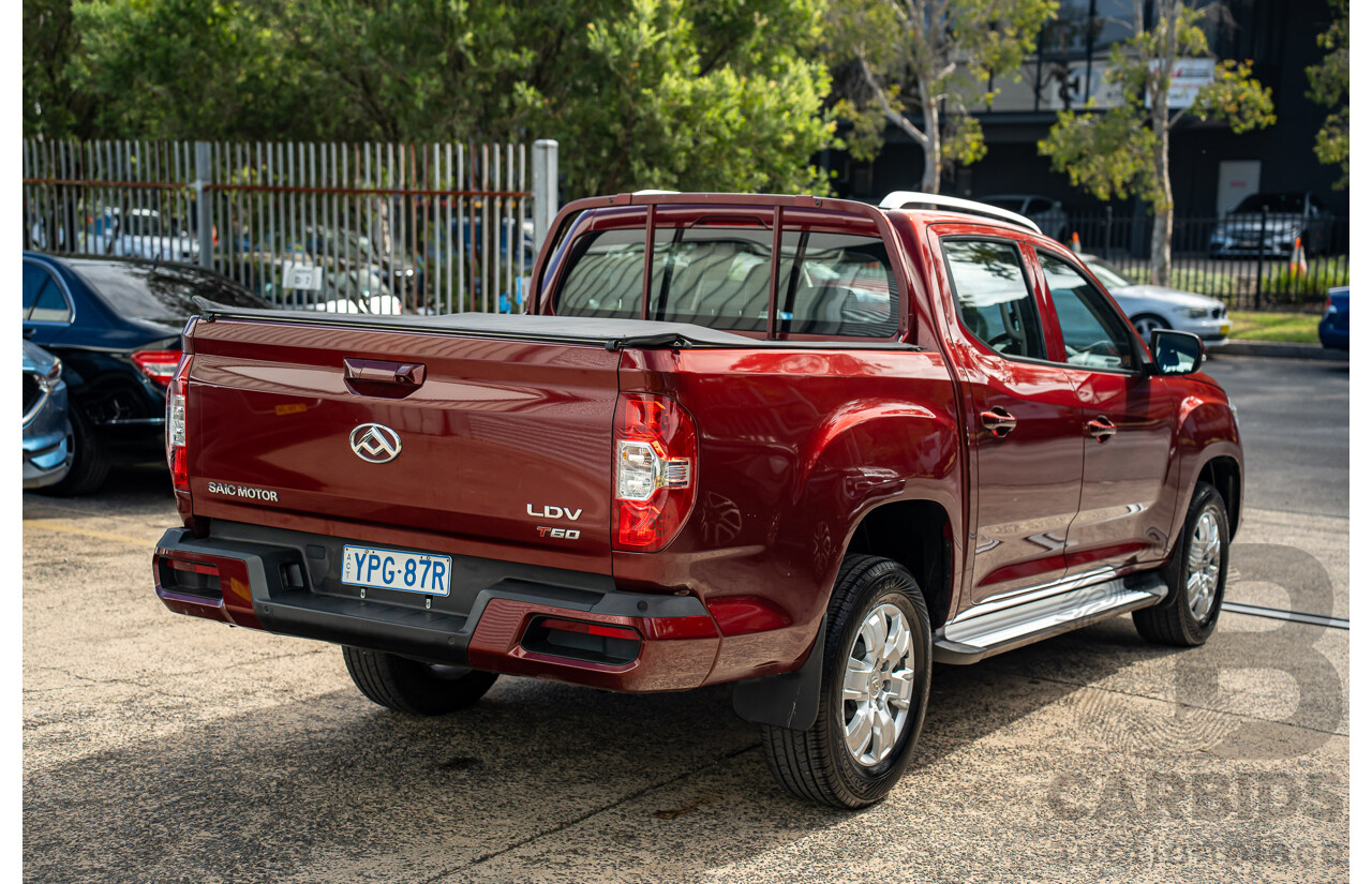 05/2021 LDV T60 Pro (4x4) SK8C Double Cab Utility Red Turbo Diesel 2.8L