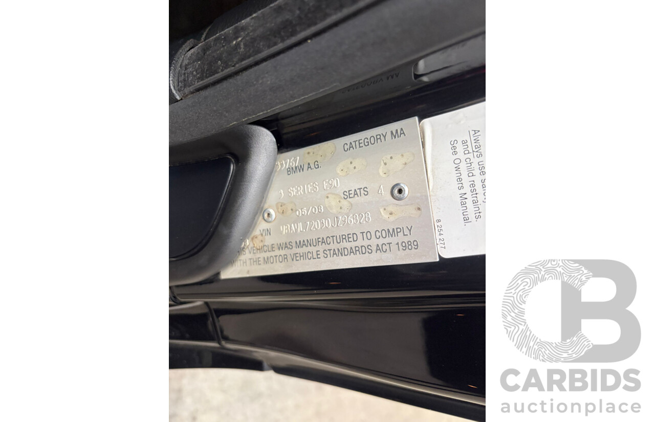 5/2008 BMW 335i E93 MY09 2d Convertible Black Sapphire Metallic Twin Turbo 3.0L