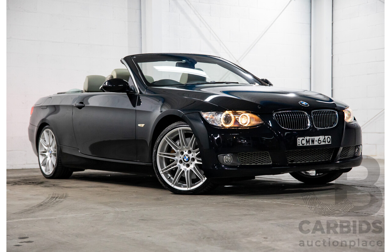 5/2008 BMW 335i E93 MY09 2d Convertible Black Sapphire Metallic Twin Turbo 3.0L
