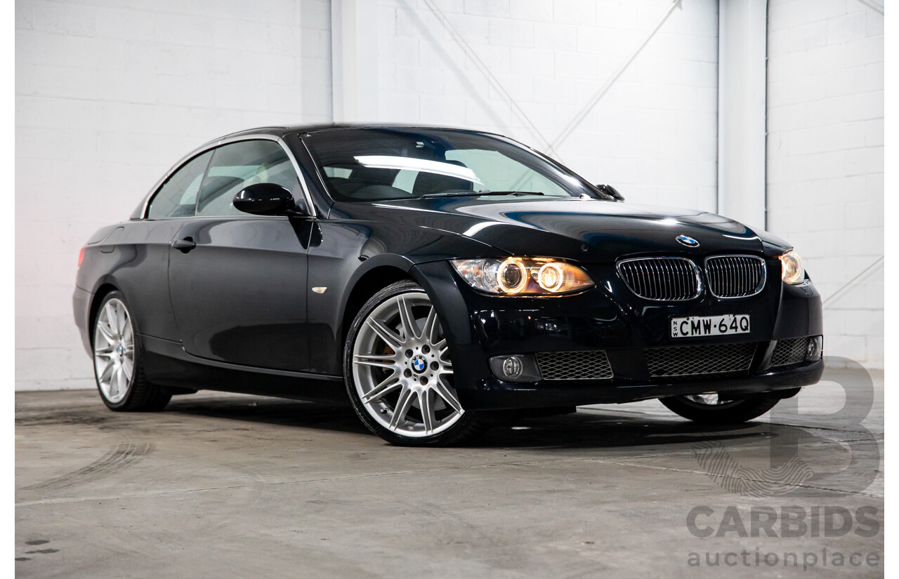 5/2008 BMW 335i E93 MY09 2d Convertible Black Sapphire Metallic Twin Turbo 3.0L