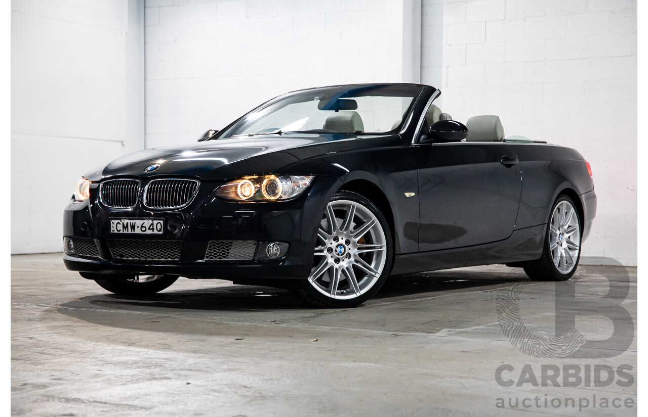 5/2008 BMW 335i E93 MY09 2d Convertible Black Sapphire Metallic Twin Turbo 3.0L