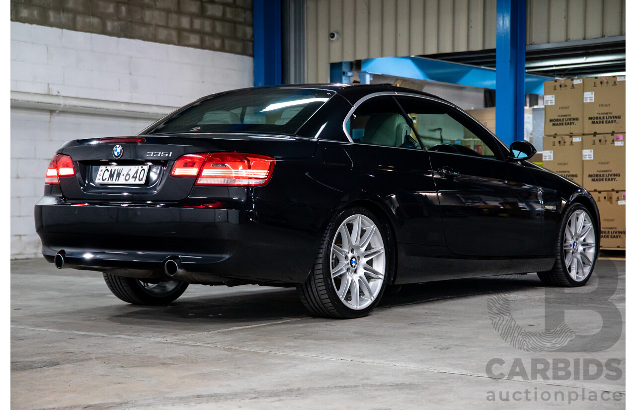 5/2008 BMW 335i E93 MY09 2d Convertible Black Sapphire Metallic Twin Turbo 3.0L