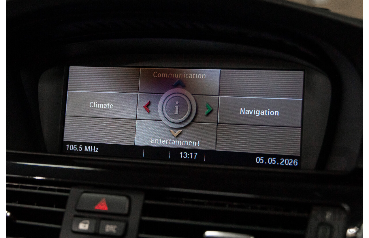 5/2008 BMW 335i E93 MY09 2d Convertible Black Sapphire Metallic Twin Turbo 3.0L