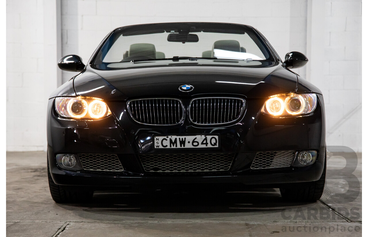 5/2008 BMW 335i E93 MY09 2d Convertible Black Sapphire Metallic Twin Turbo 3.0L