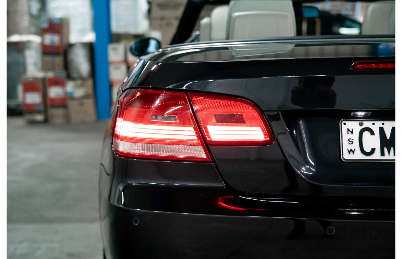 5/2008 BMW 335i E93 MY09 2d Convertible Black Sapphire Metallic Twin Turbo 3.0L