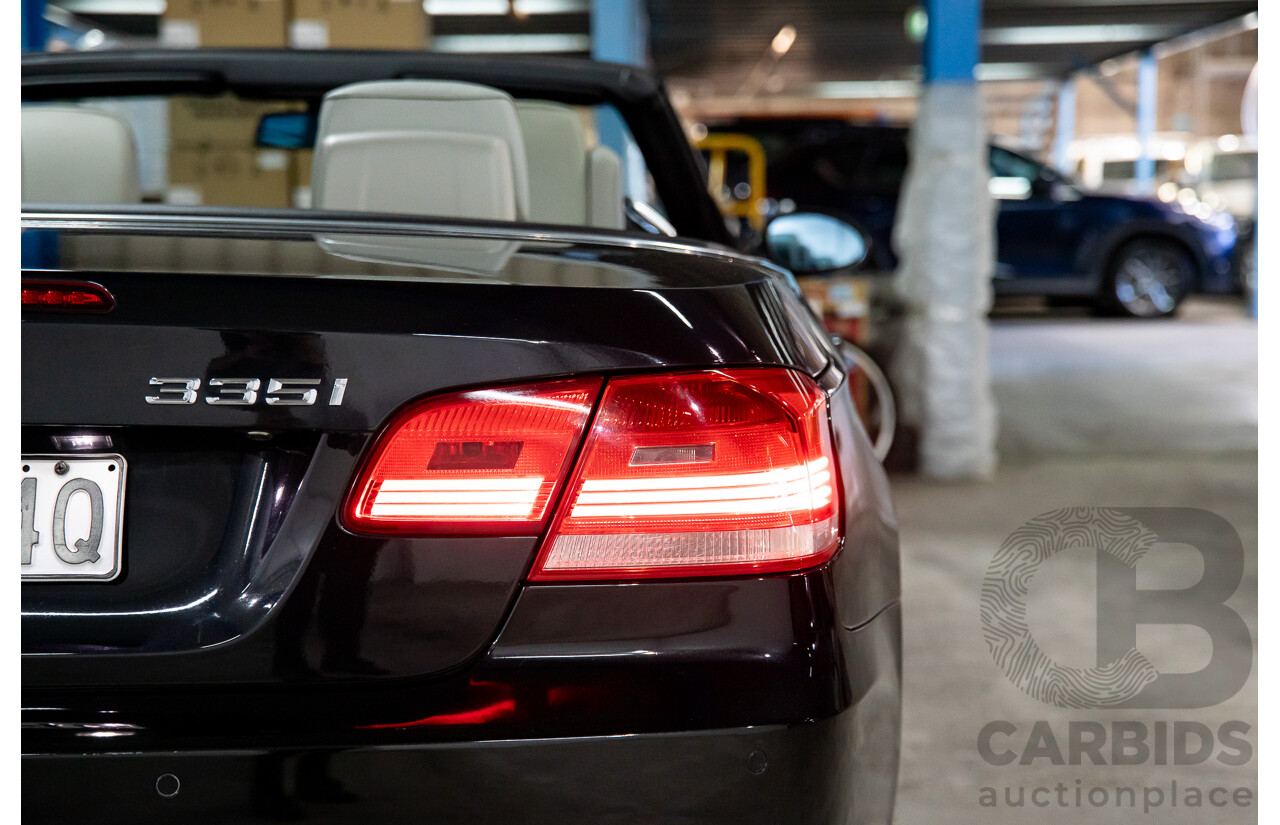 5/2008 BMW 335i E93 MY09 2d Convertible Black Sapphire Metallic Twin Turbo 3.0L