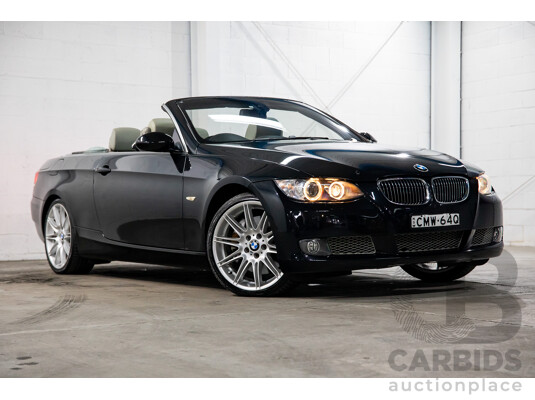 5/2008 BMW 335i E93 MY09 2d Convertible Black Sapphire Metallic Twin Turbo 3.0L