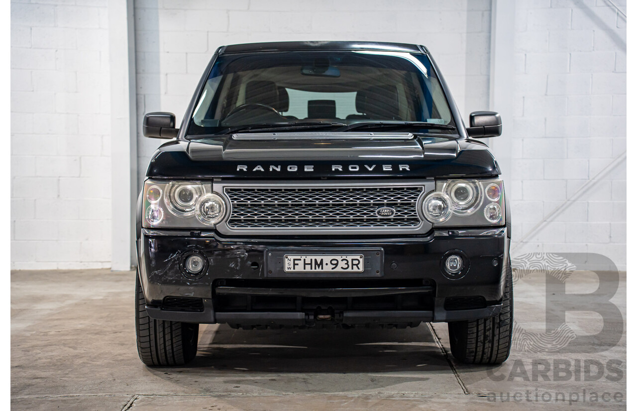 5/2009 Land Rover Range Rover Vogue TdV8 MY08 4d Wagon Santorini Black Metallic Turbo Diesel V8 3.6L