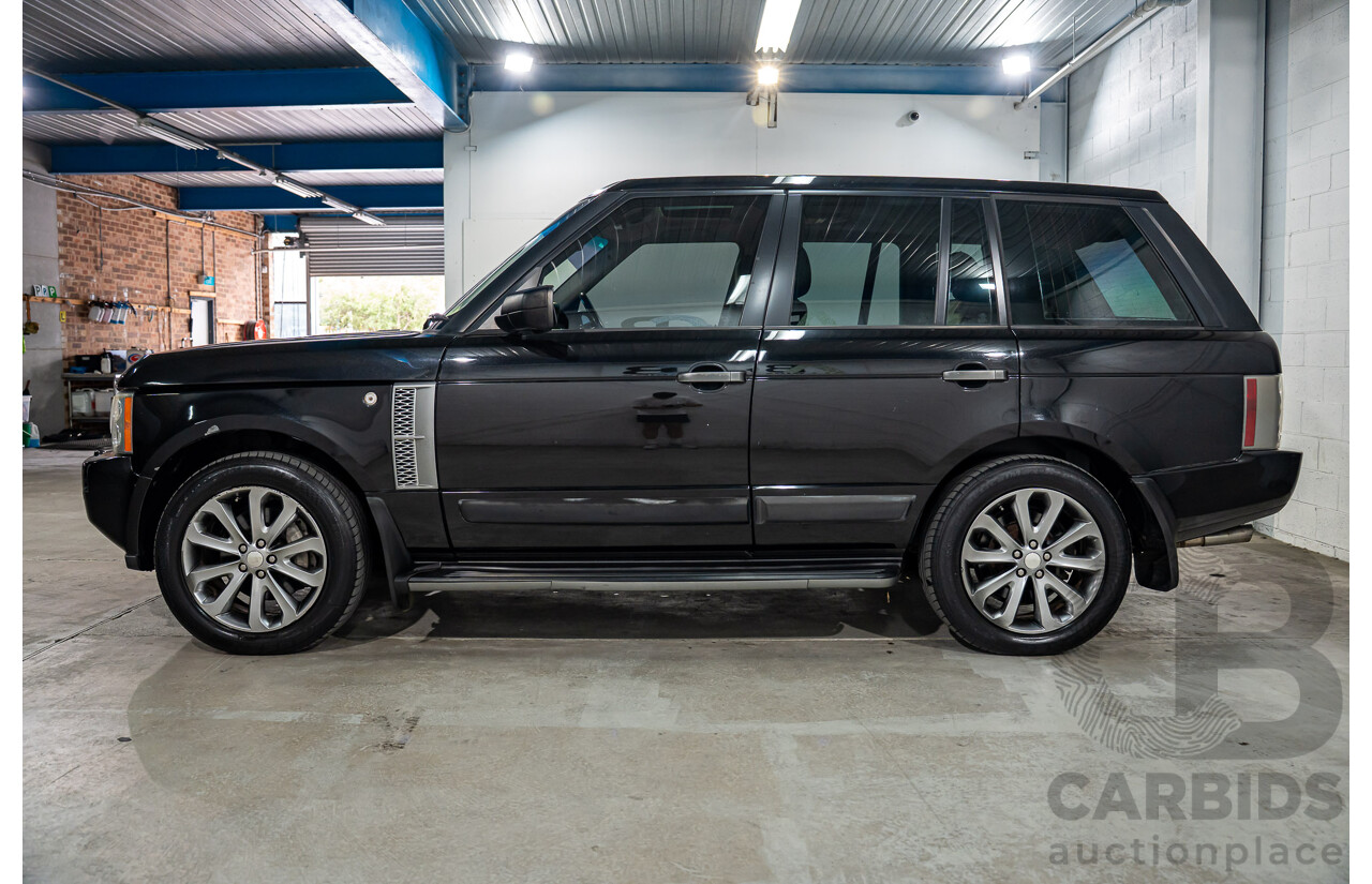 5/2009 Land Rover Range Rover Vogue TdV8 MY08 4d Wagon Santorini Black Metallic Turbo Diesel V8 3.6L