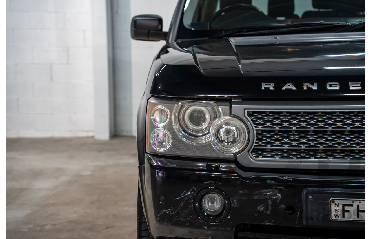 5/2009 Land Rover Range Rover Vogue TdV8 MY08 4d Wagon Santorini Black Metallic Turbo Diesel V8 3.6L