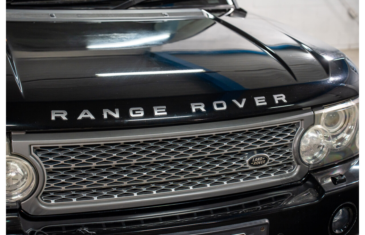 5/2009 Land Rover Range Rover Vogue TdV8 MY08 4d Wagon Santorini Black Metallic Turbo Diesel V8 3.6L