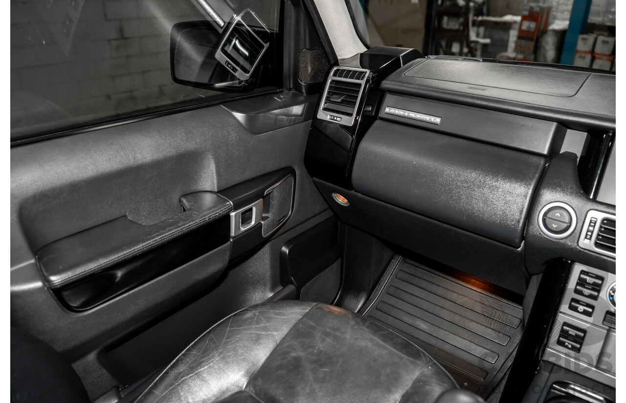 5/2009 Land Rover Range Rover Vogue TdV8 MY08 4d Wagon Santorini Black Metallic Turbo Diesel V8 3.6L