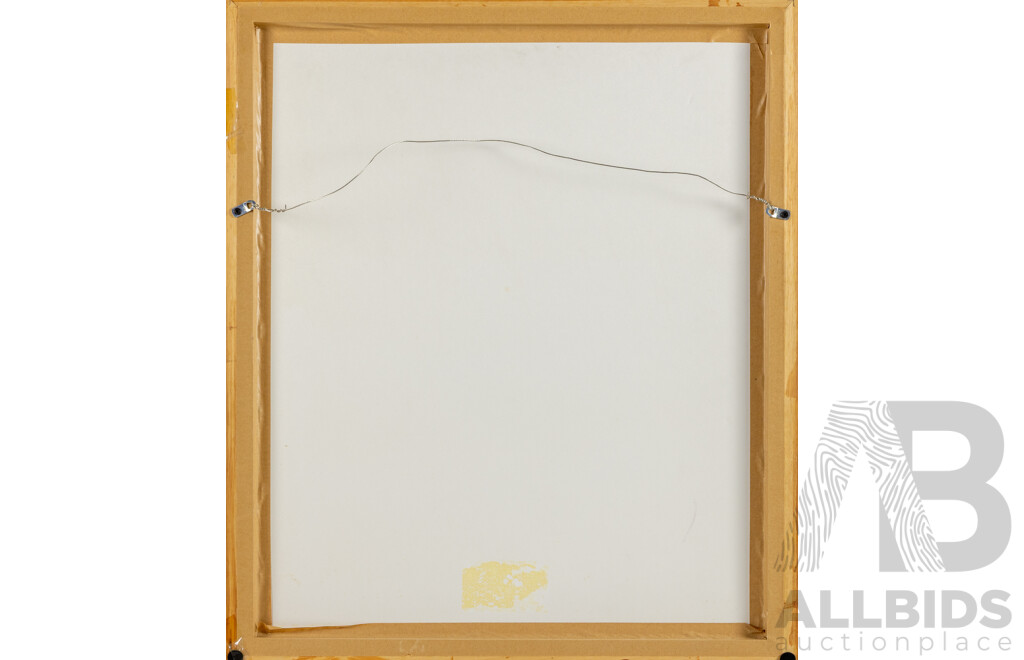 Signed Indistinctly, (20th Century), Musicians, Original Contemporary Oil on Canvas Board, 68 x 58 cm (frame)
