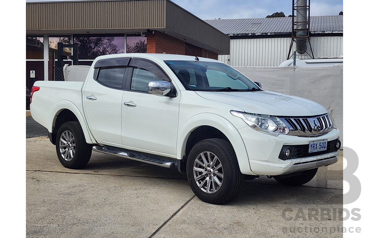 5/2015 Mitsubishi Triton GLS (4x4) MQ MY16 Dual Cab Utility White 2.4L