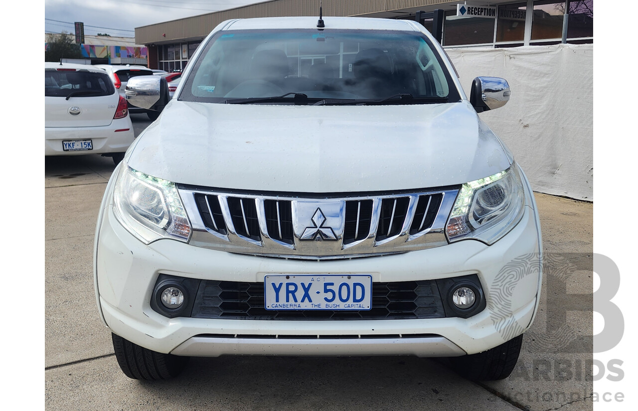 5/2015 Mitsubishi Triton GLS (4x4) MQ MY16 Dual Cab Utility White 2.4L