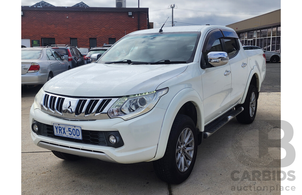 5/2015 Mitsubishi Triton GLS (4x4) MQ MY16 Dual Cab Utility White 2.4L