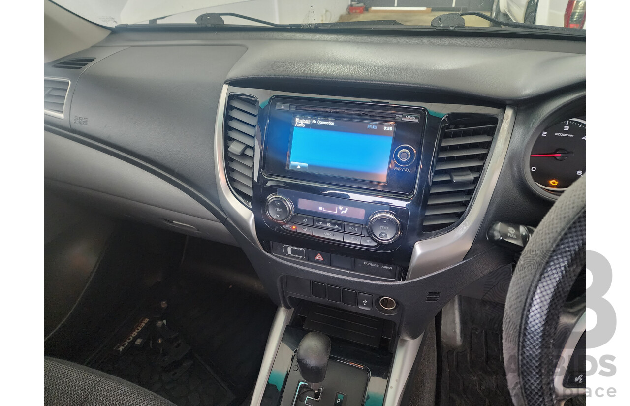 5/2015 Mitsubishi Triton GLS (4x4) MQ MY16 Dual Cab Utility White 2.4L