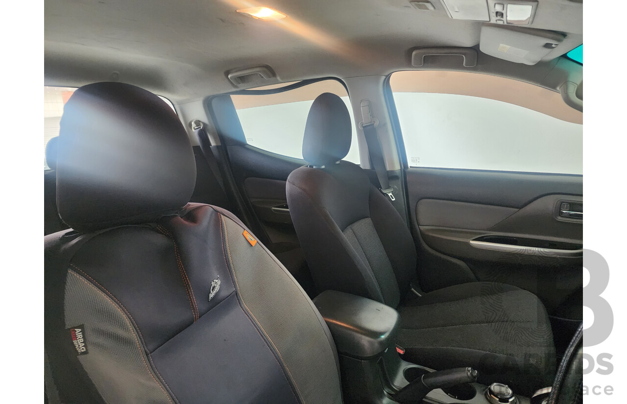 5/2015 Mitsubishi Triton GLS (4x4) MQ MY16 Dual Cab Utility White 2.4L