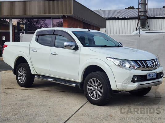 5/2015 Mitsubishi Triton GLS (4x4) MQ MY16 Dual Cab Utility White 2.4L