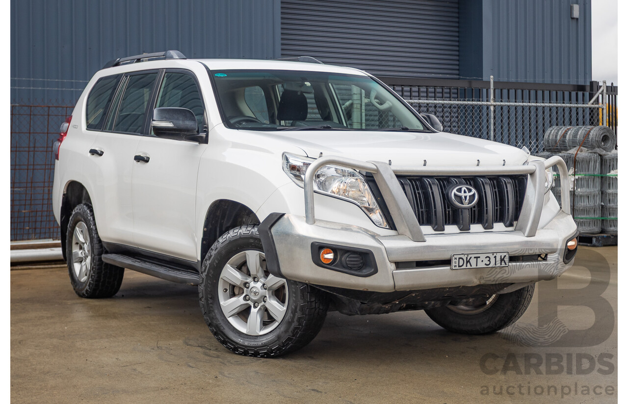 04/2016 Toyota Landcruiser PRADO GX (4x4) GDJ150R MY16 4D Wagon White 2.8L