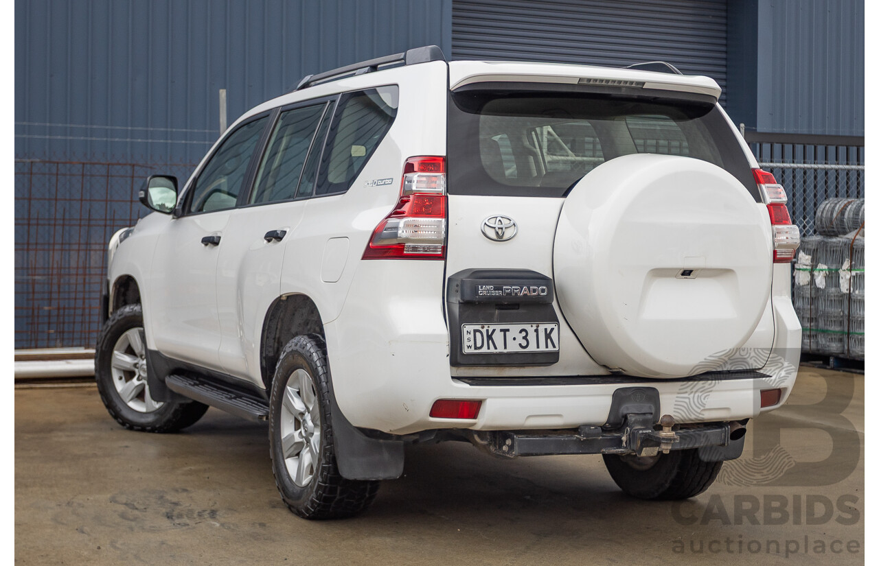 04/2016 Toyota Landcruiser PRADO GX (4x4) GDJ150R MY16 4D Wagon White 2.8L