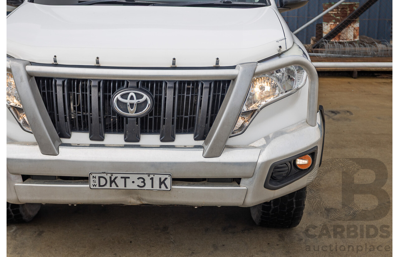 04/2016 Toyota Landcruiser PRADO GX (4x4) GDJ150R MY16 4D Wagon White 2.8L