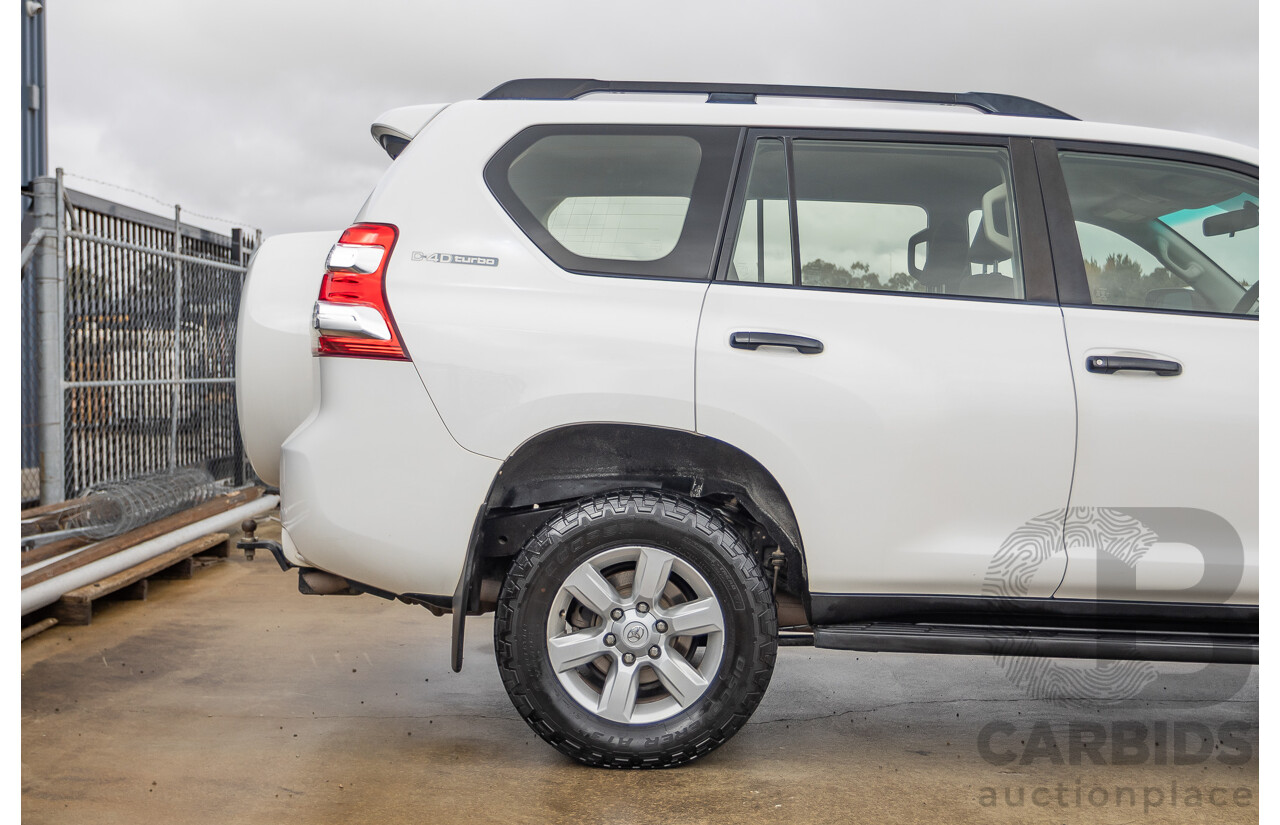 04/2016 Toyota Landcruiser PRADO GX (4x4) GDJ150R MY16 4D Wagon White 2.8L