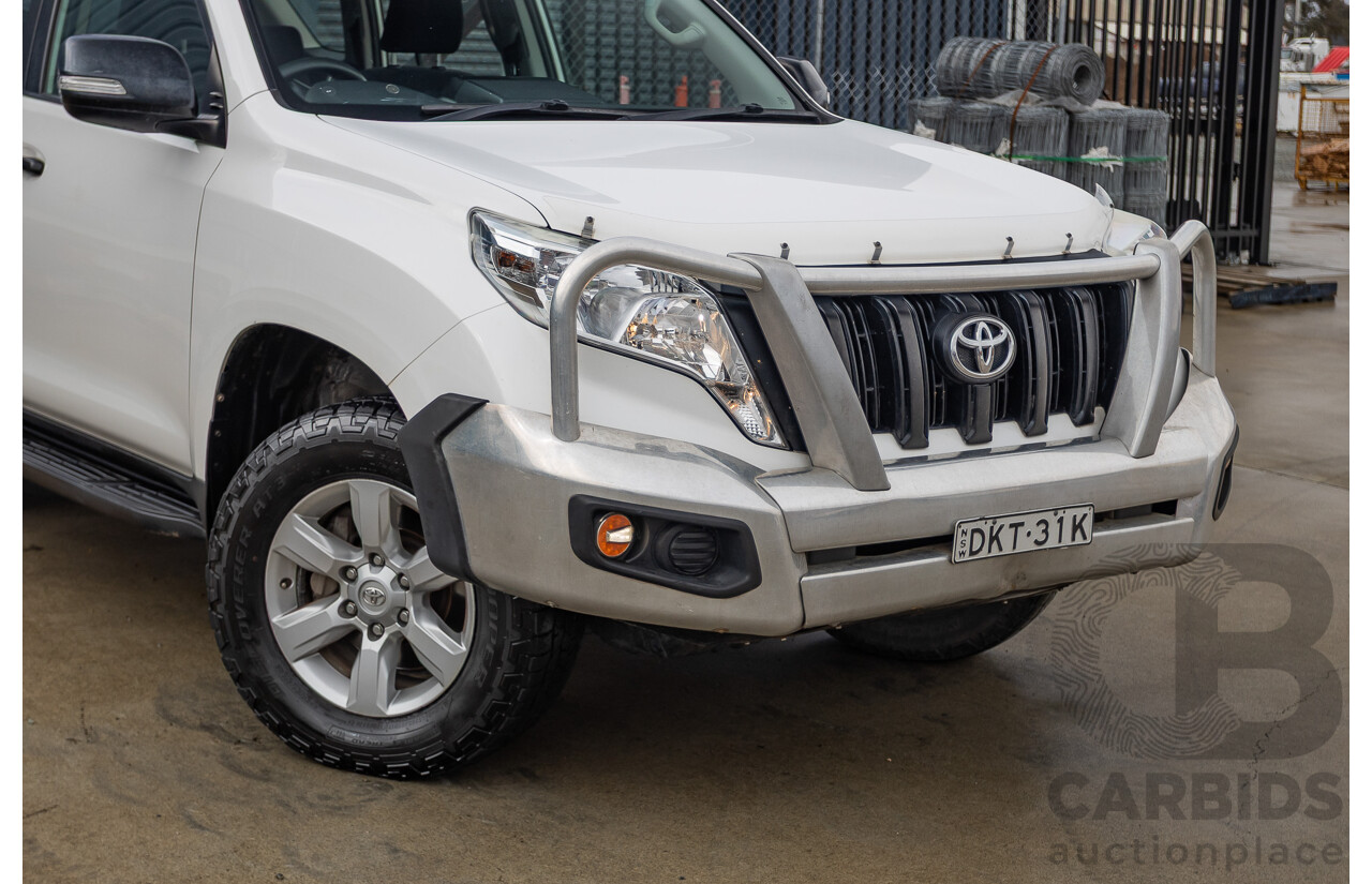 04/2016 Toyota Landcruiser PRADO GX (4x4) GDJ150R MY16 4D Wagon White 2.8L