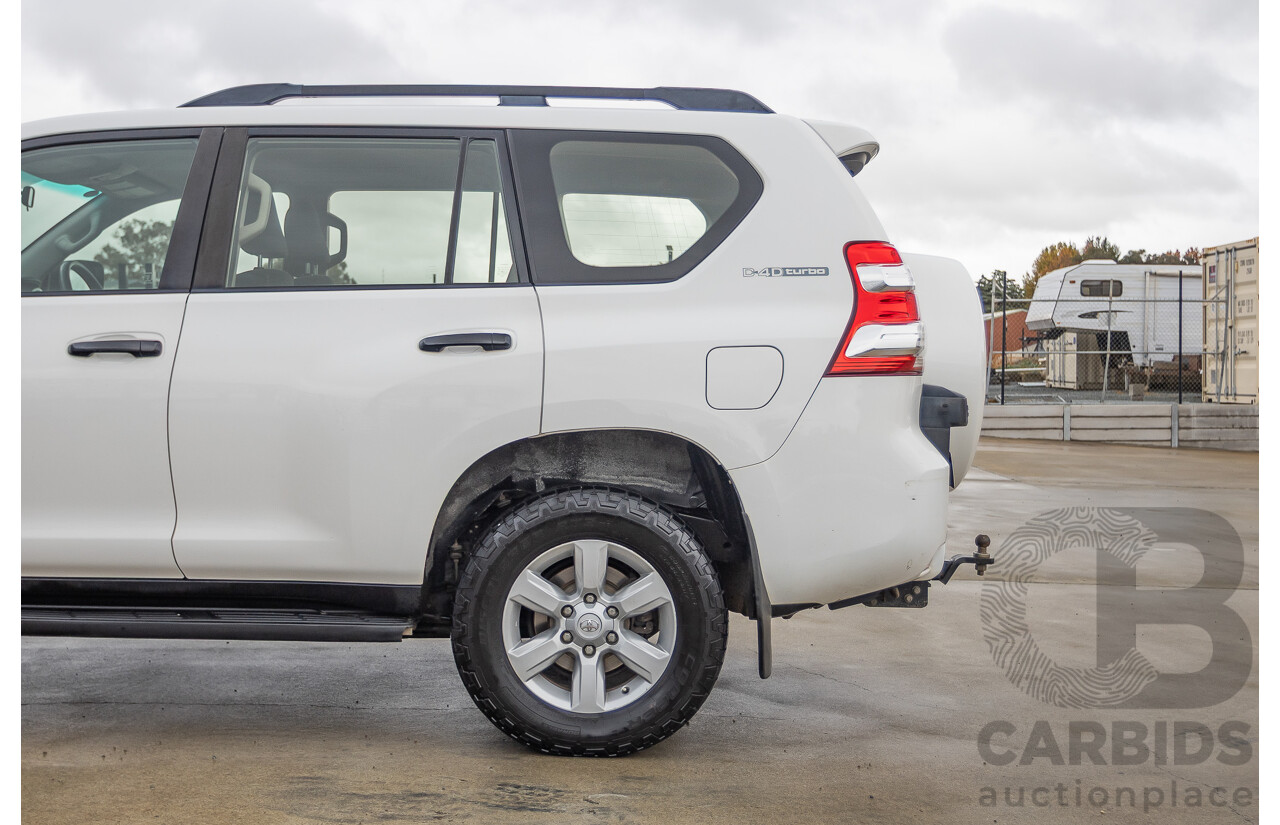 04/2016 Toyota Landcruiser PRADO GX (4x4) GDJ150R MY16 4D Wagon White 2.8L