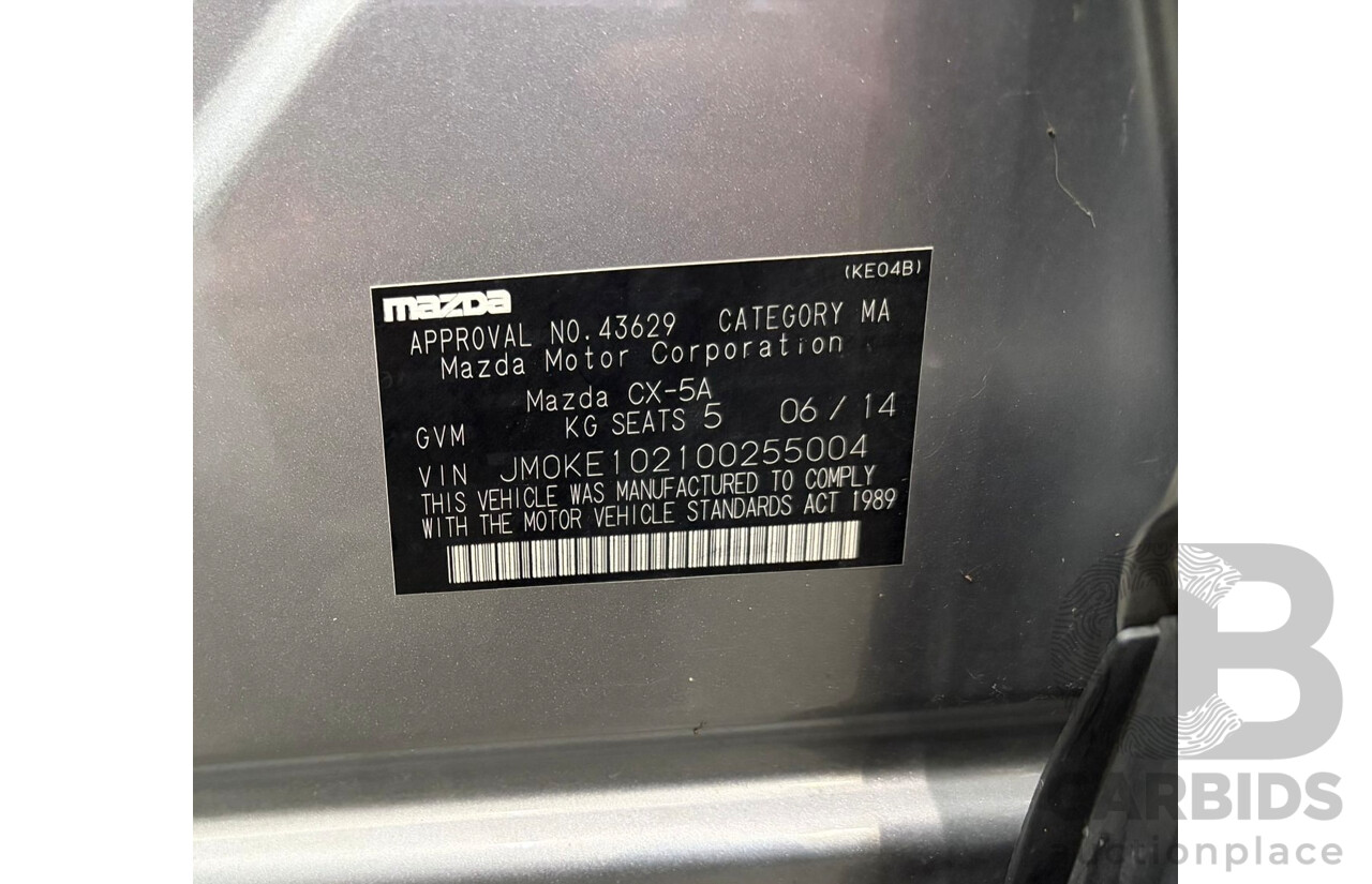 6/2014 Mazda Cx-5 MAXX Sport (4x4) MY13 UPGRADE 4d Wagon Liquid Silver Metallic Turbo Diesel 2.2L