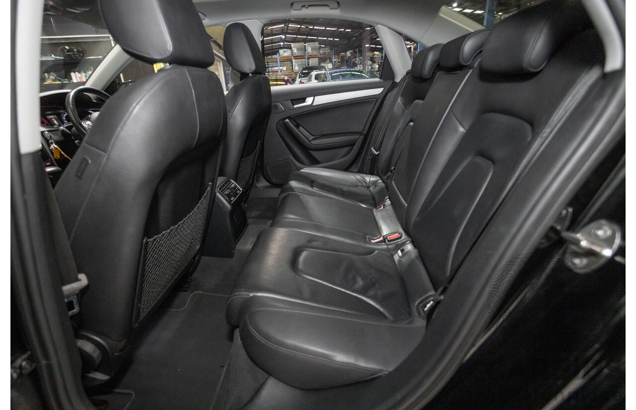 2/2015 Audi A4 S-Line 1.8 TFSI B8 (8K) MY15 4D Sedan Myth Black Metallic Turbo 1.8L