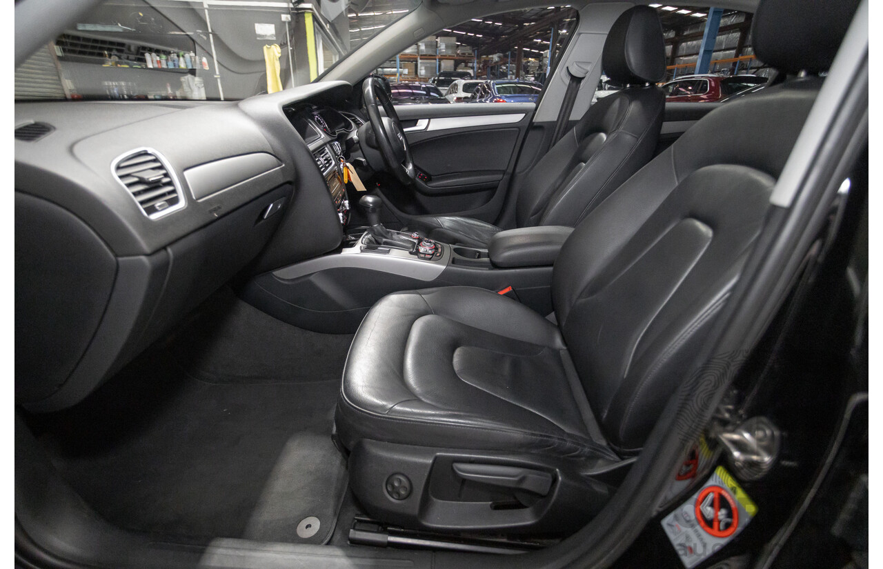 2/2015 Audi A4 S-Line 1.8 TFSI B8 (8K) MY15 4D Sedan Myth Black Metallic Turbo 1.8L