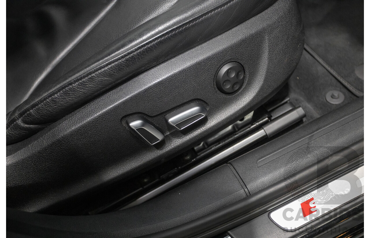 2/2015 Audi A4 S-Line 1.8 TFSI B8 (8K) MY15 4D Sedan Myth Black Metallic Turbo 1.8L