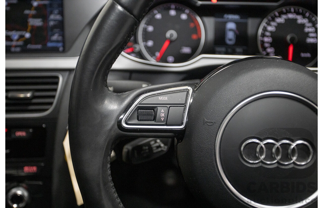 2/2015 Audi A4 S-Line 1.8 TFSI B8 (8K) MY15 4D Sedan Myth Black Metallic Turbo 1.8L