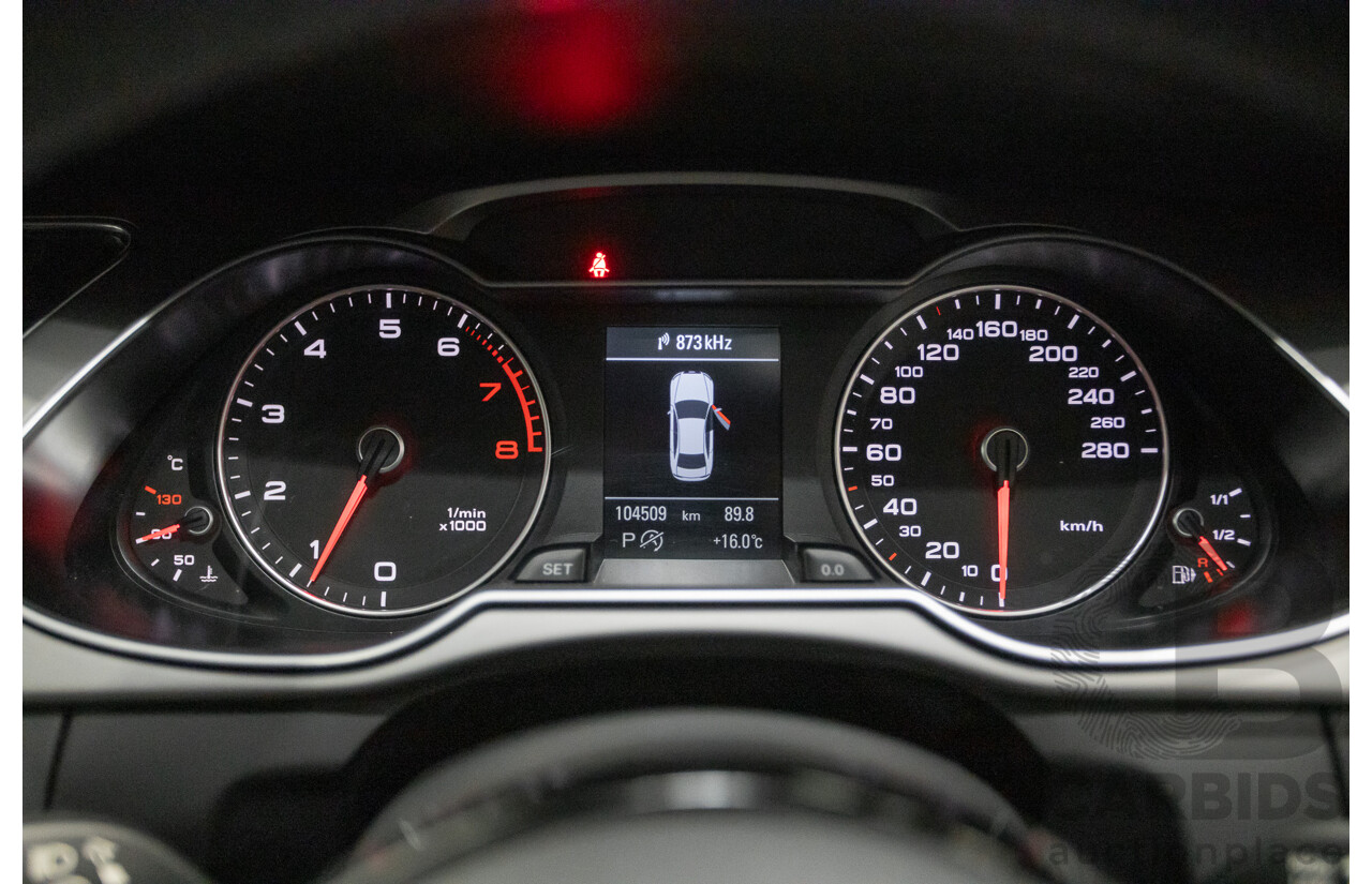 2/2015 Audi A4 S-Line 1.8 TFSI B8 (8K) MY15 4D Sedan Myth Black Metallic Turbo 1.8L