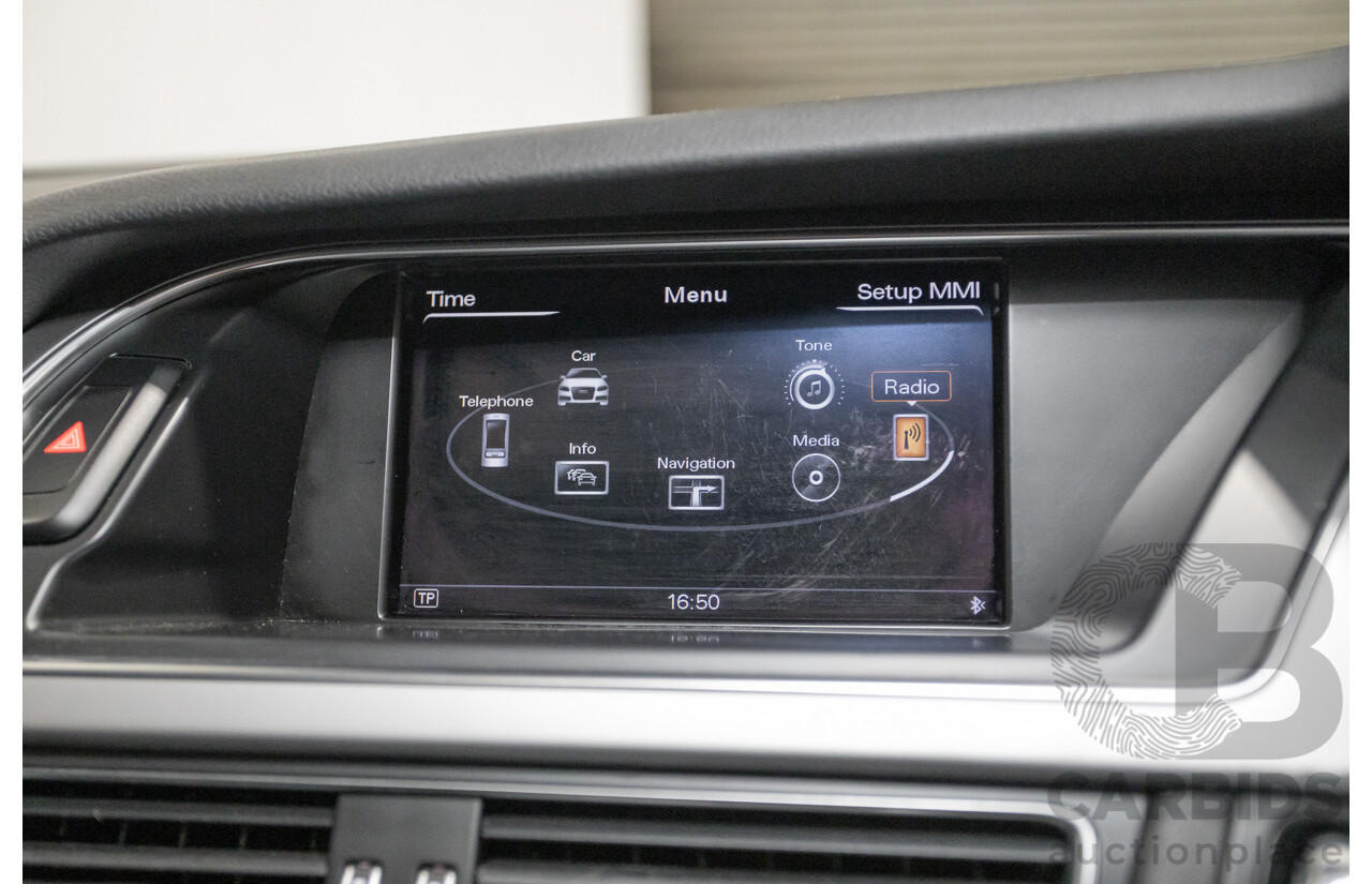 2/2015 Audi A4 S-Line 1.8 TFSI B8 (8K) MY15 4D Sedan Myth Black Metallic Turbo 1.8L