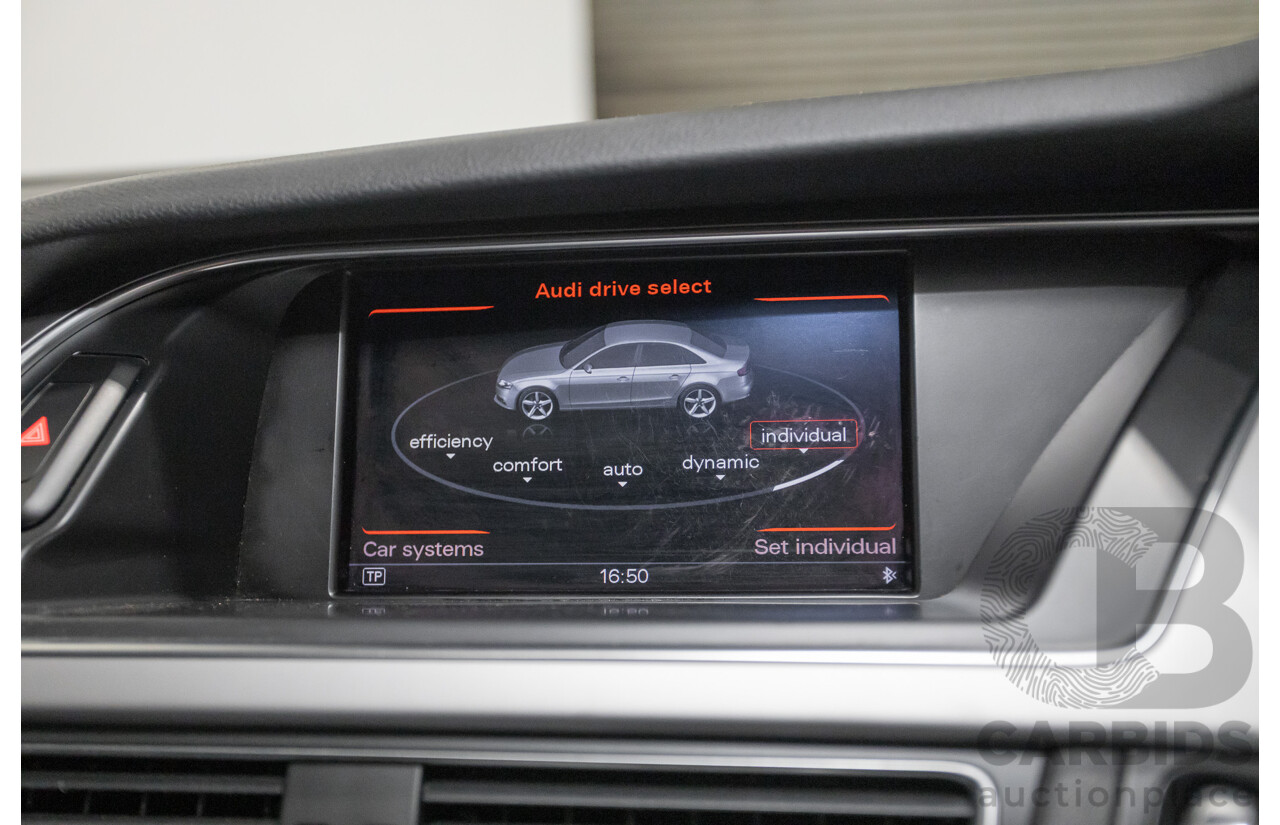 2/2015 Audi A4 S-Line 1.8 TFSI B8 (8K) MY15 4D Sedan Myth Black Metallic Turbo 1.8L