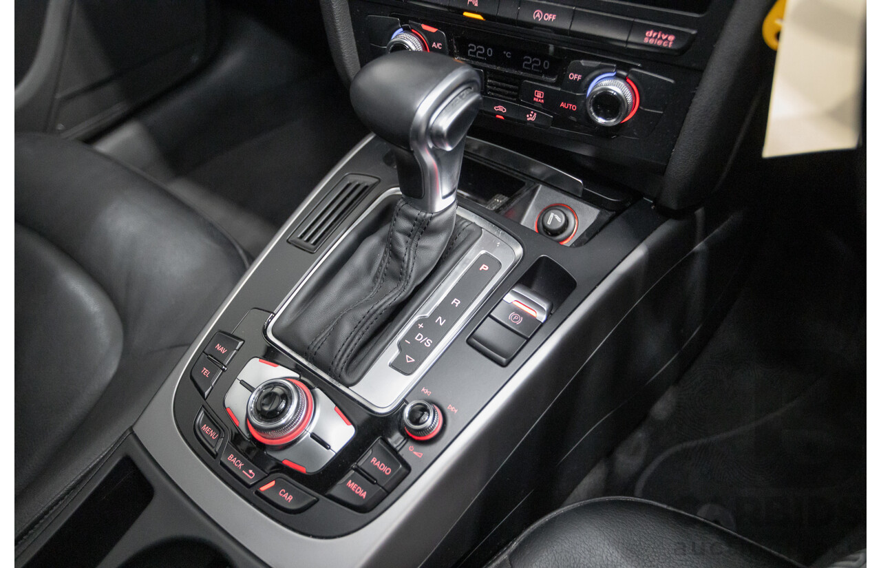 2/2015 Audi A4 S-Line 1.8 TFSI B8 (8K) MY15 4D Sedan Myth Black Metallic Turbo 1.8L