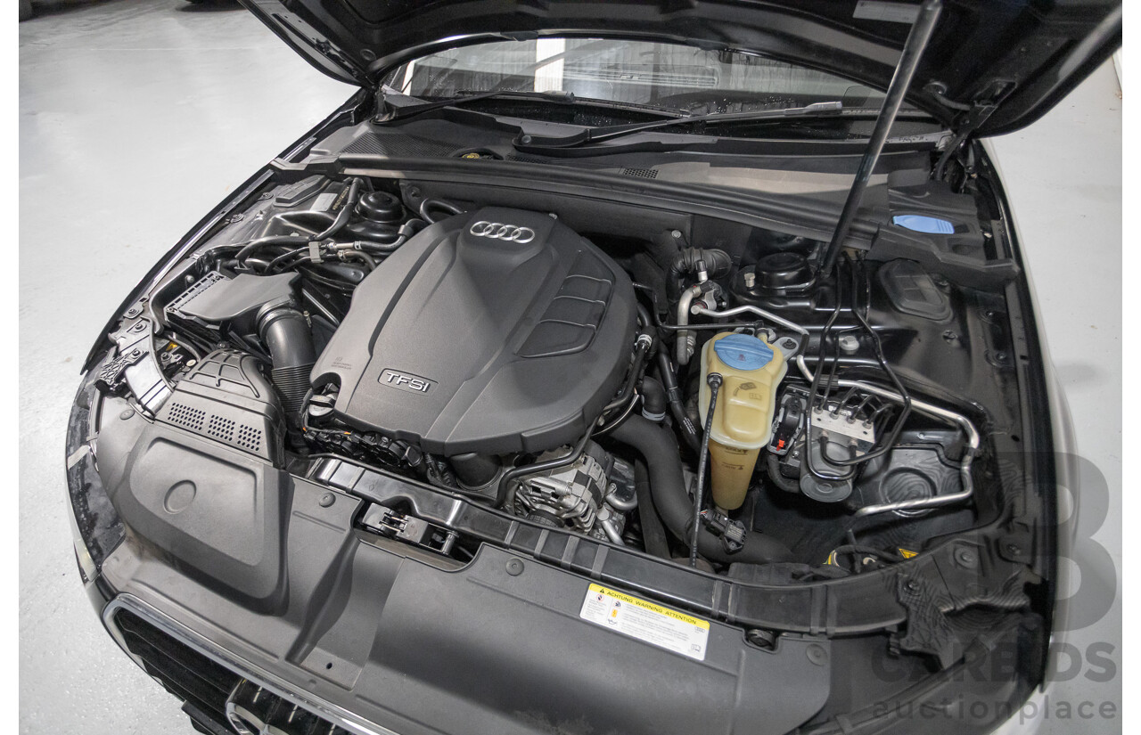 2/2015 Audi A4 S-Line 1.8 TFSI B8 (8K) MY15 4D Sedan Myth Black Metallic Turbo 1.8L
