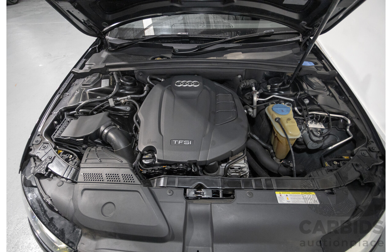 2/2015 Audi A4 S-Line 1.8 TFSI B8 (8K) MY15 4D Sedan Myth Black Metallic Turbo 1.8L